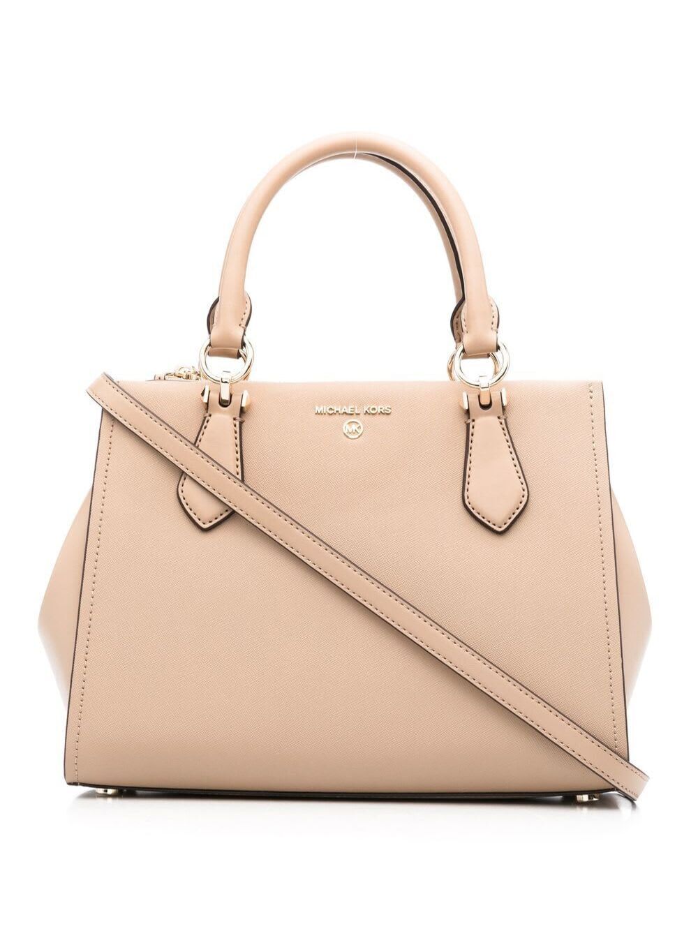 MICHAEL Michael Kors M Michael Kors Womans Nude Leather Colored Handbag With Logo in pink