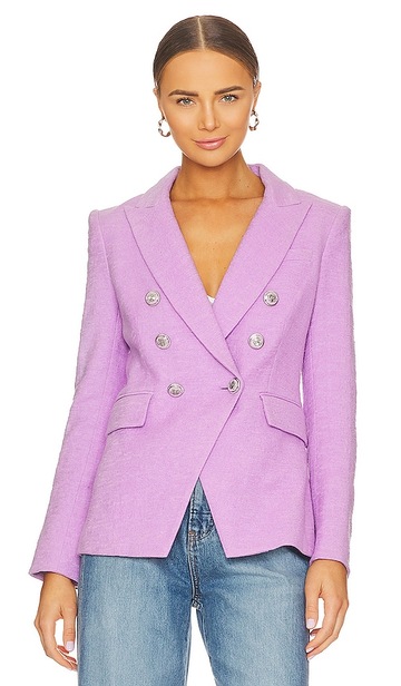 Veronica Beard Miller Dickey Jacket in Purple in violet