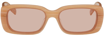 MCQ Pink Rectangular Sunglasses in peach
