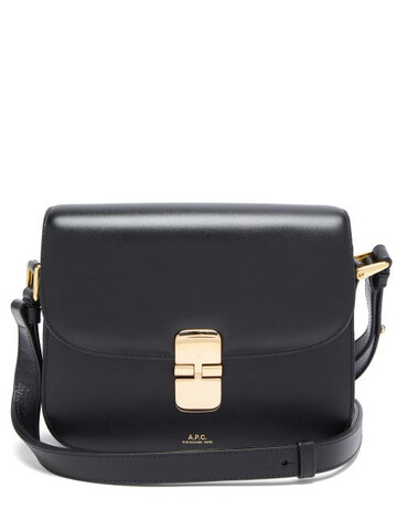 A.P.C. A.P.C. - Grace Small Smooth-leather Cross-body Bag - Womens - Black