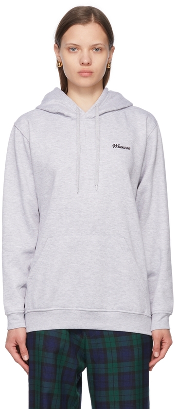 Manors Golf Gray Cotton & Polyester Hoodie in grey