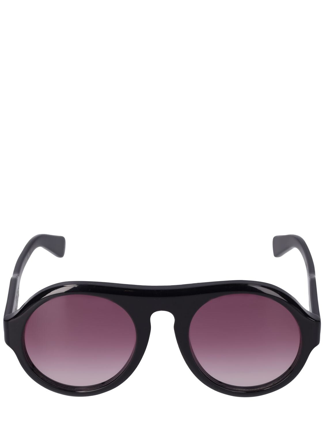 CHLOÉ Reace Pilot Bio-acetate Sunglasses in black / red
