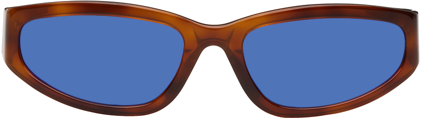 FLATLIST EYEWEAR Tortoiseshell Veneda Carter Edition Daze Sunglasses in blue
