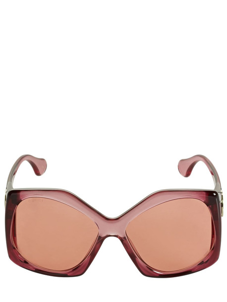 GUCCI Gg0875s Oversize Sunglasses in orange / pink / red