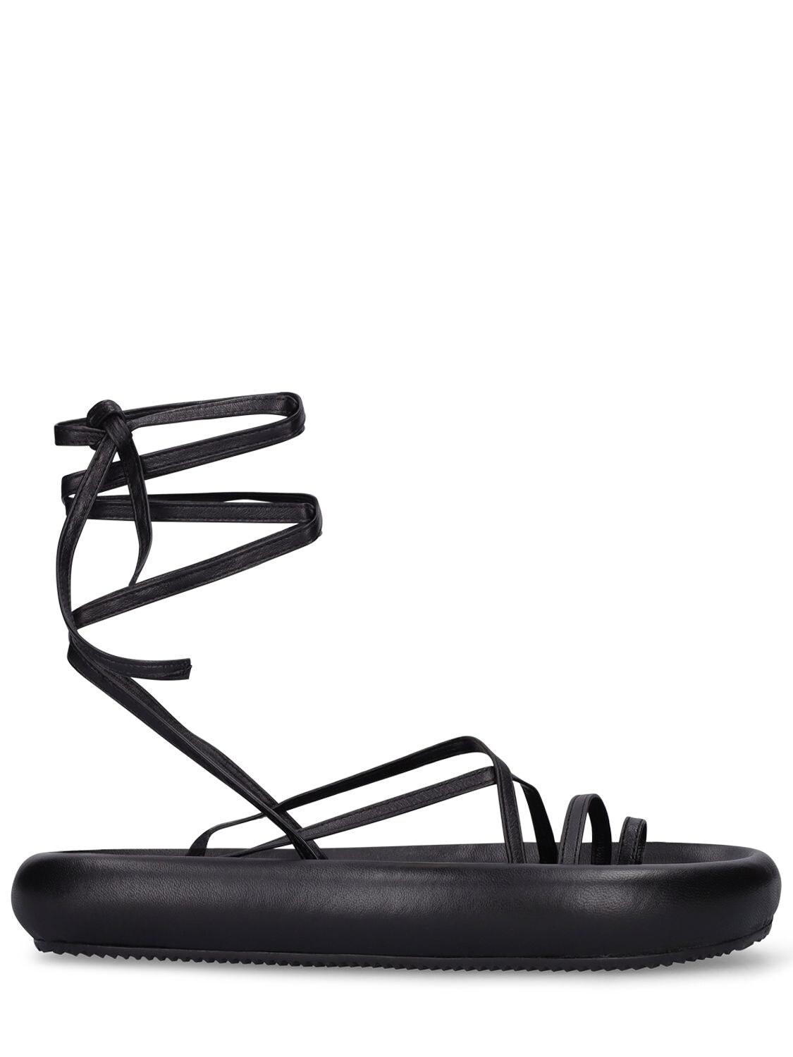 ISABEL MARANT 30mm Omea Leather Lace-up Sandals in black