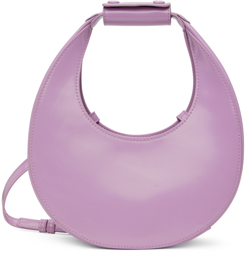Staud Purple Mini Moon Bag in lilac