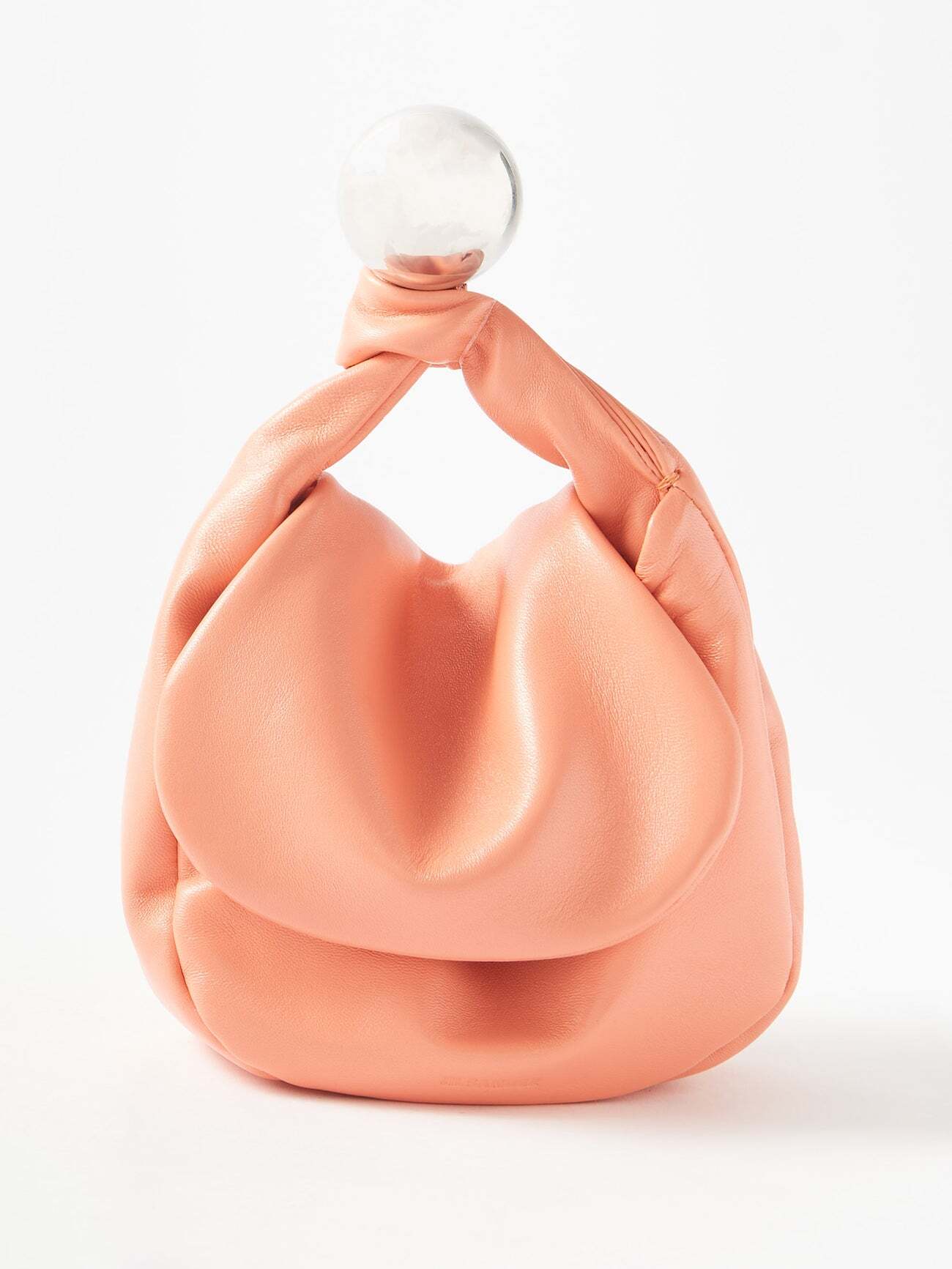 Jil Sander - Sphere-handle Leather Clutch Bag - Womens - Pink