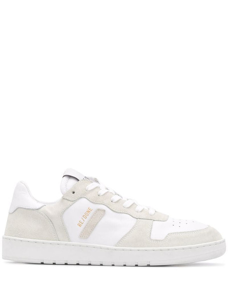 RE/DONE two-tone low top sneakers in white
