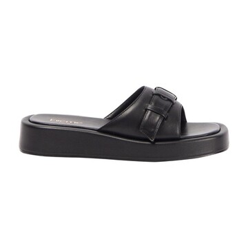 elleme loop platform sandals in black