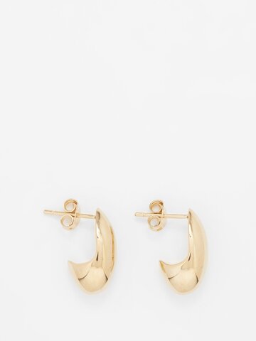 otiumberg - pebble 14kt gold-vermeil earrings - womens - gold