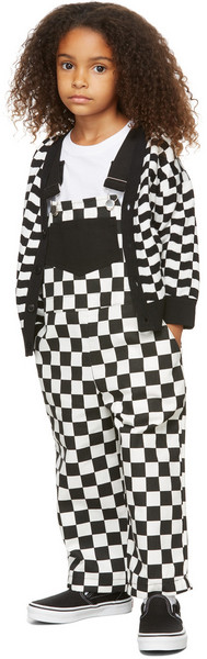 même. même. SSENSE Exclusive Black & White Checkers Riley Overalls