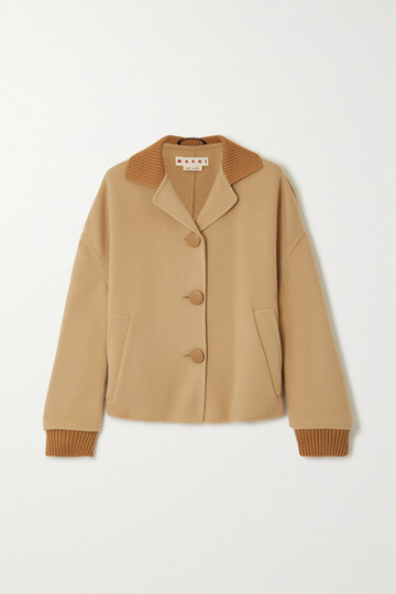 marni - wool-blend jacket - neutrals