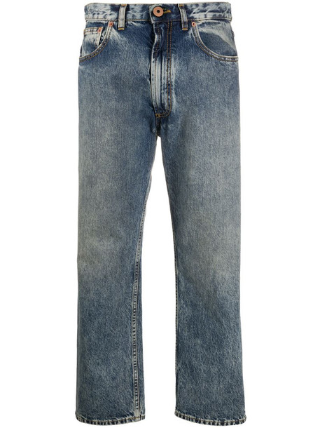 Maison Margiela mid-rise cropped leg jeans in blue