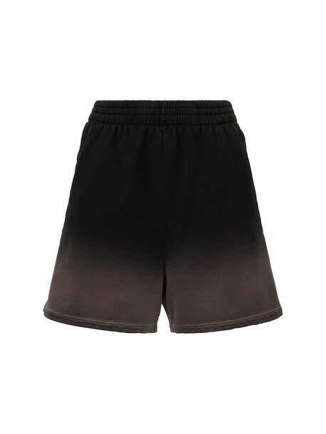 ELECTRIC & ROSE Sun Bleached Cotton Blend Gym Shorts in black