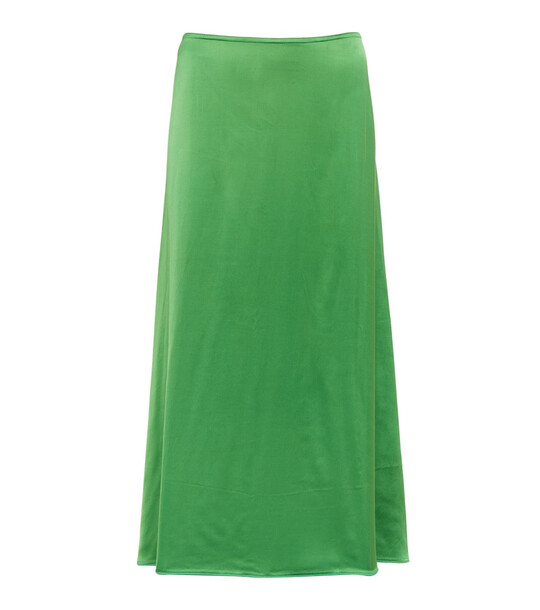 Victoria Beckham Exclusive to Mytheresa â Satin midi skirt in green