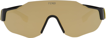 fendi black & green sport baguette sunglasses