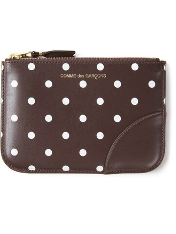 Comme Des Garçons Wallet 'Polka Dots Printed' purse in brown