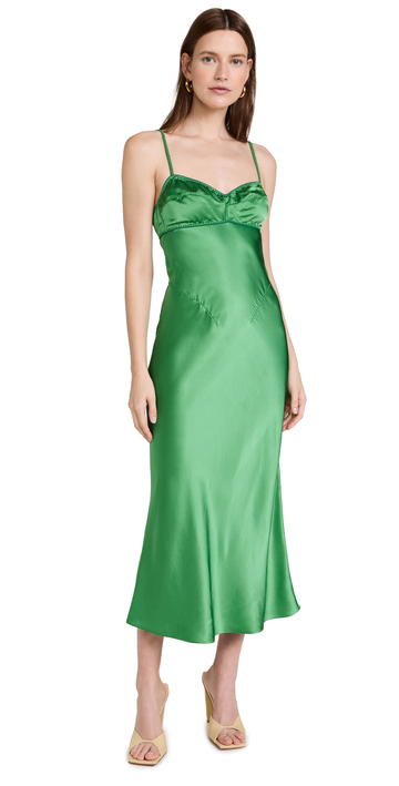Anna October Waterlily Dress in green
