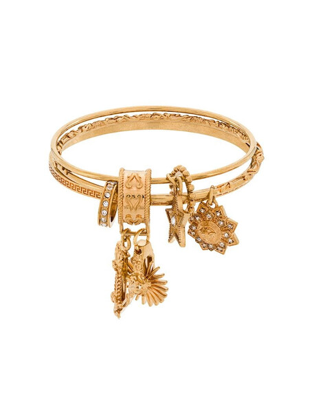 Versace Medusa logo charm bracelet in gold