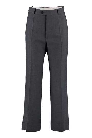 Maison Margiela Wool Blend Tailored Trousers in grey