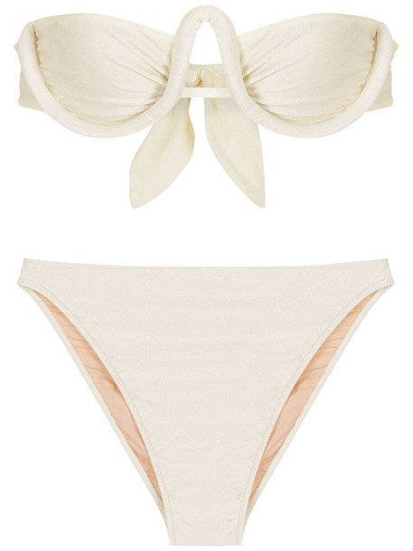 Adriana Degreas high-leg bikini set - White