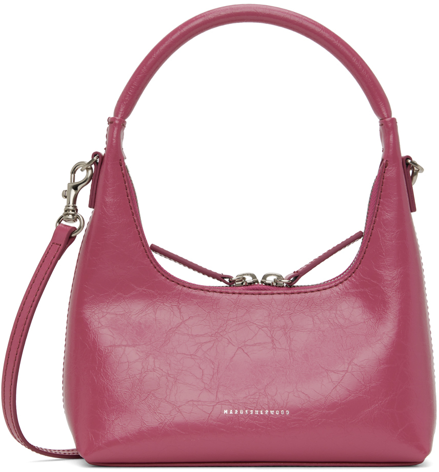 Marge Sherwood Pink Mini Crinkle Shoulder Bag in rose