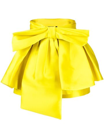 isabel sanchis detachable-skirt silk shots - yellow