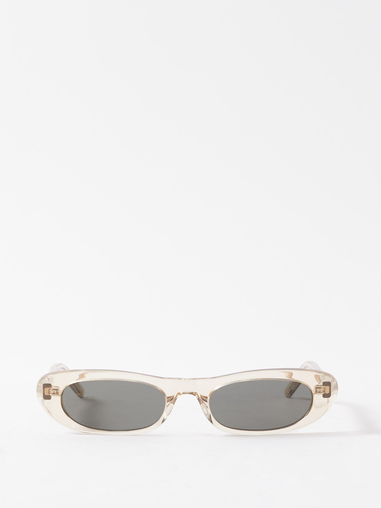 Saint Laurent Eyewear - Cat-eye Acetate Sunglasses - Womens - Nude Multi
