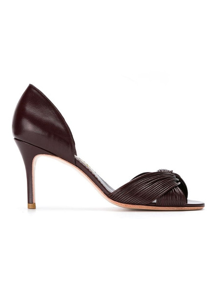 Sarah Chofakian leather sandals in brown