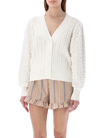 See by Chloé See by Chloé Boxy Cardigan in white