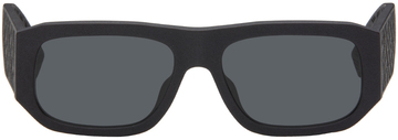 fendi gray shadow sunglasses in black