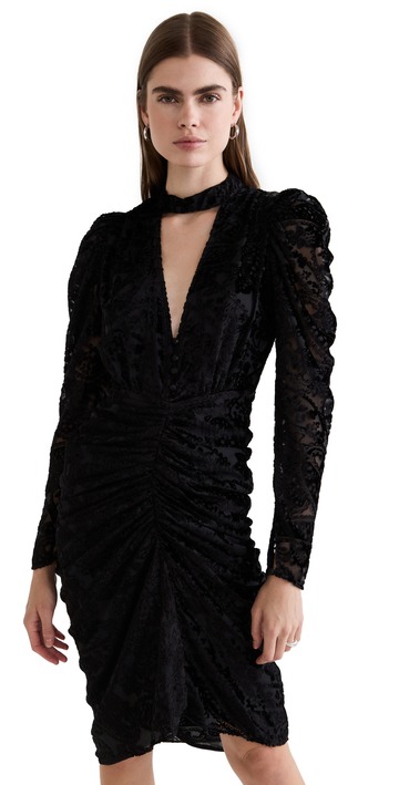 ROCOCO SAND Sade Midi Dress in black
