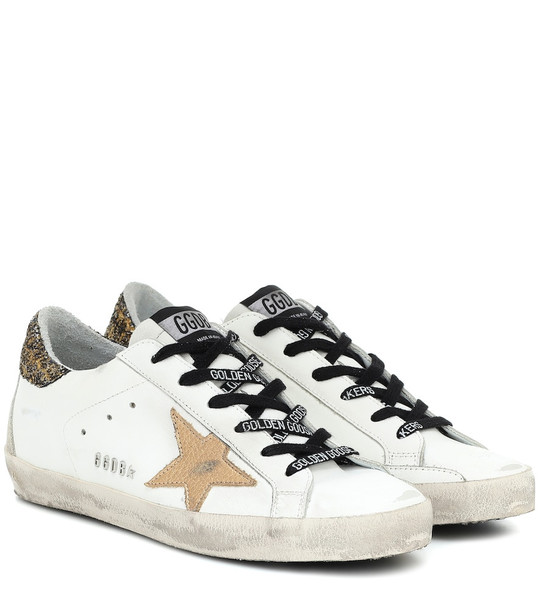 Golden Goose Superstar leather sneakers in white