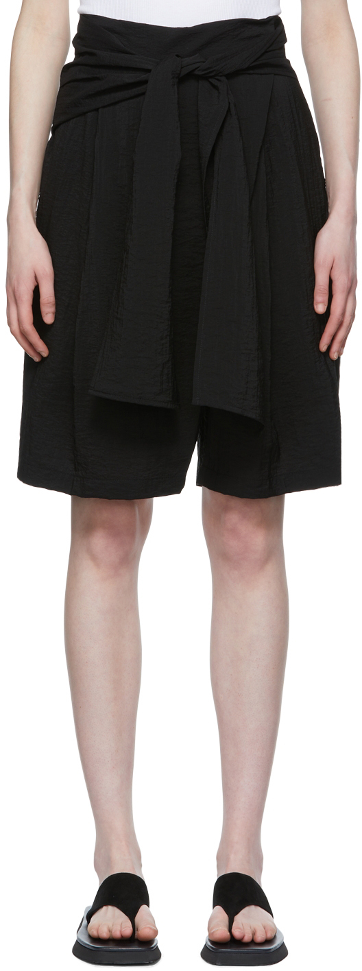LE17SEPTEMBRE Black Rayon Shorts
