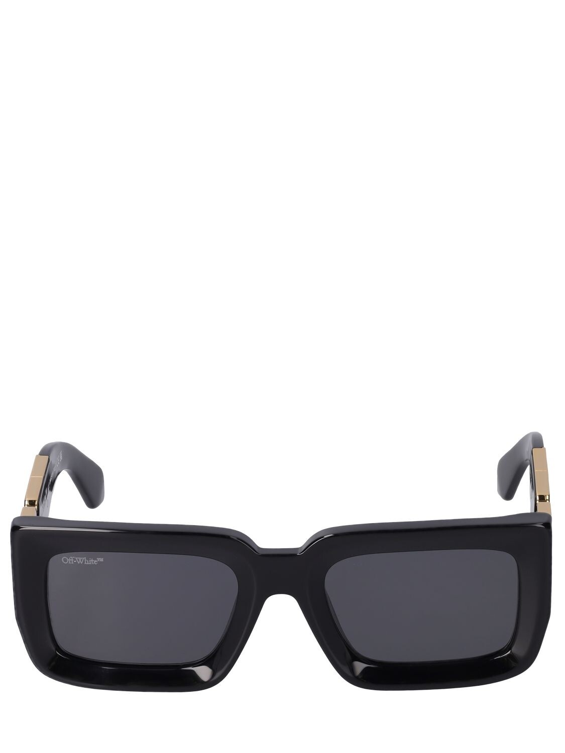 OFF-WHITE Boston Squared Acetate Sunglasses in black