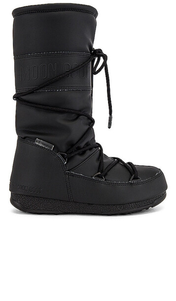 MOON BOOT High Rubber WP Boot in Black