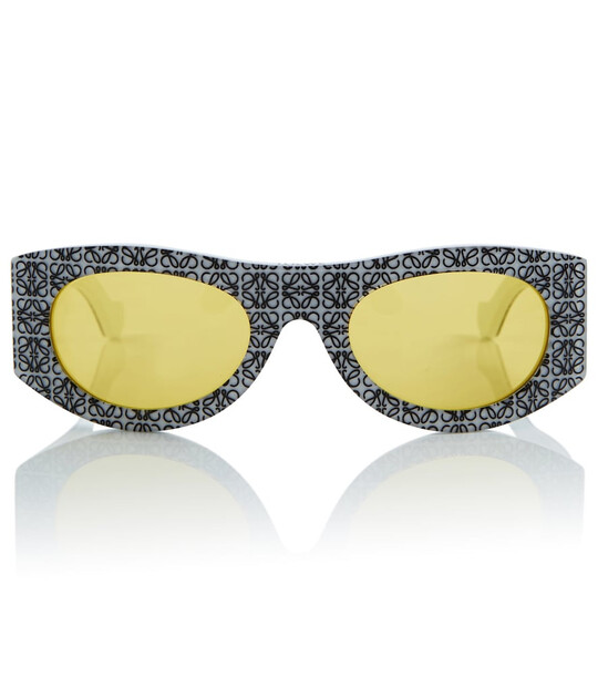 Loewe Anagram oval sunglasses in black