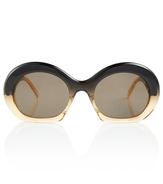 Loewe Anagram round sunglasses in brown