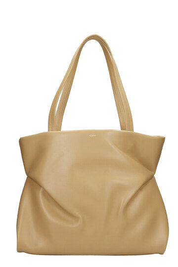 Chloé Chloé Judy Tote In Beige Leather