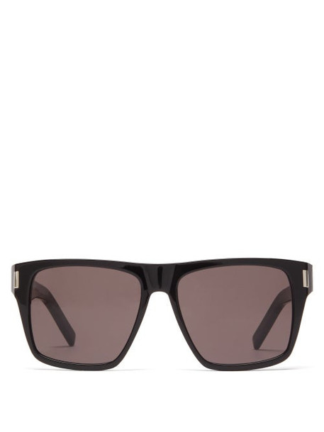 Saint Laurent - Oversized Square Acetate Sunglasses - Womens - Black