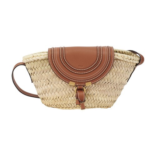 Chloé Marcie small basket bag in tan