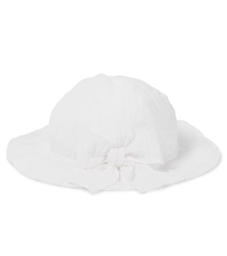 Il Gufo Baby cotton-blend hat in white