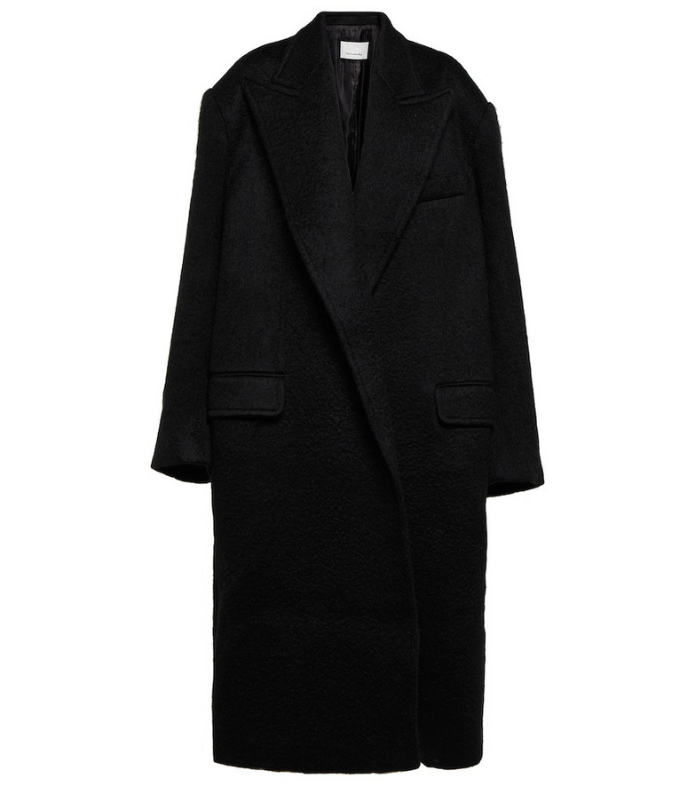 Frankie Shop John wool-blend oversized coat in black