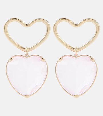 nina ricci embellished earrings in pink