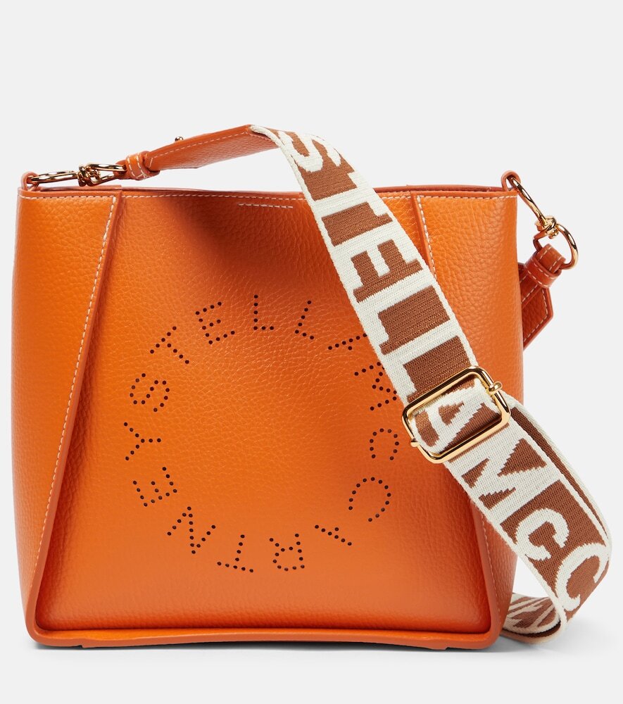 Stella McCartney Stella logo shoulder bag in brown