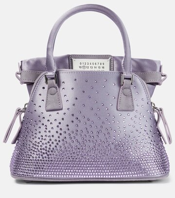 Maison Margiela 5AC Classique Micro satin shoulder bag in purple