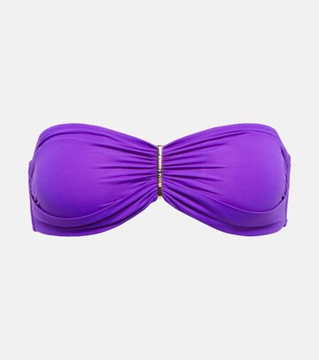 melissa odabash positano bandeau bikini top in purple