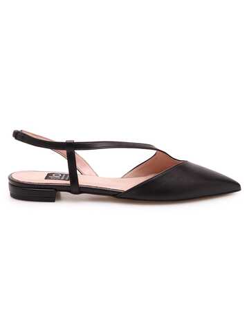Islo bice Eco Leather Flat Shoes in black