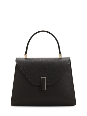 VALEXTRA Mini Iside Grained Leather Bag in black