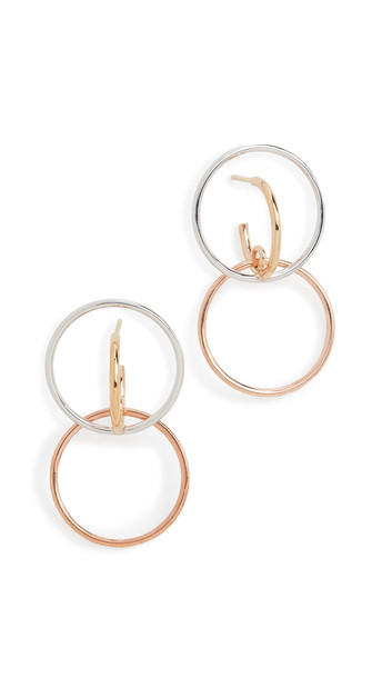 Charlotte Chesnais Galilea Small Earrings in rose - Wheretoget